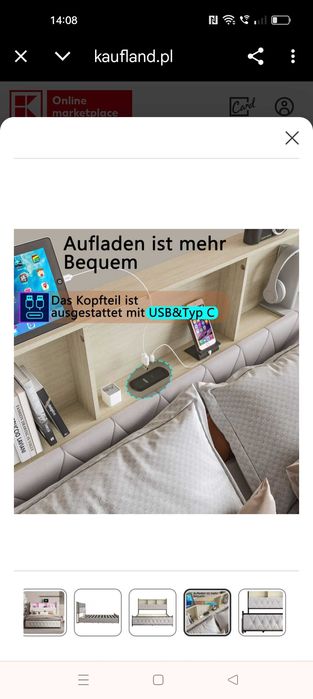 Łóżko tapicerowane 140/200