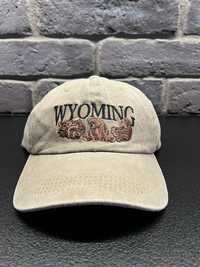Nowa brązowa czapka z daszkiem bawełniana Wyoming vintage unisex