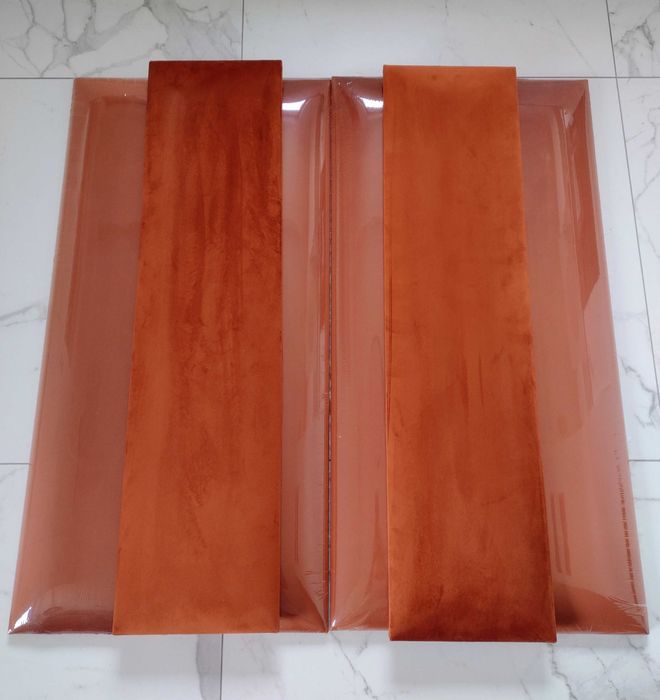 Panele tapicerowane ścienne, wezgłowie 3D 80x20 cm-NOWE, 6 szt.