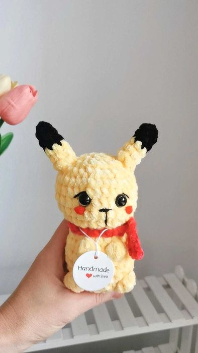 Pikachu na szydełku handmade