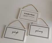 Placas decorativas 3un