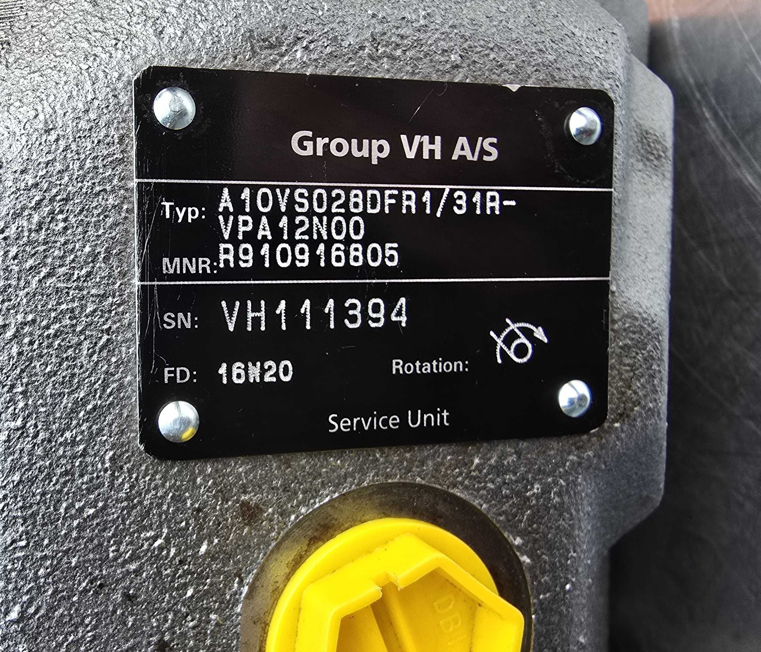 Pompa Hydrauliczna Olejowa Oleju Rexroth A10VSO280 Tłoczkowa