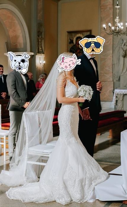 Suknia ślubna syrenka rybka