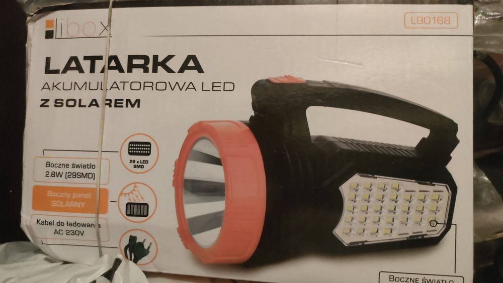 Latarka Libox. Nowa. Szperacz.