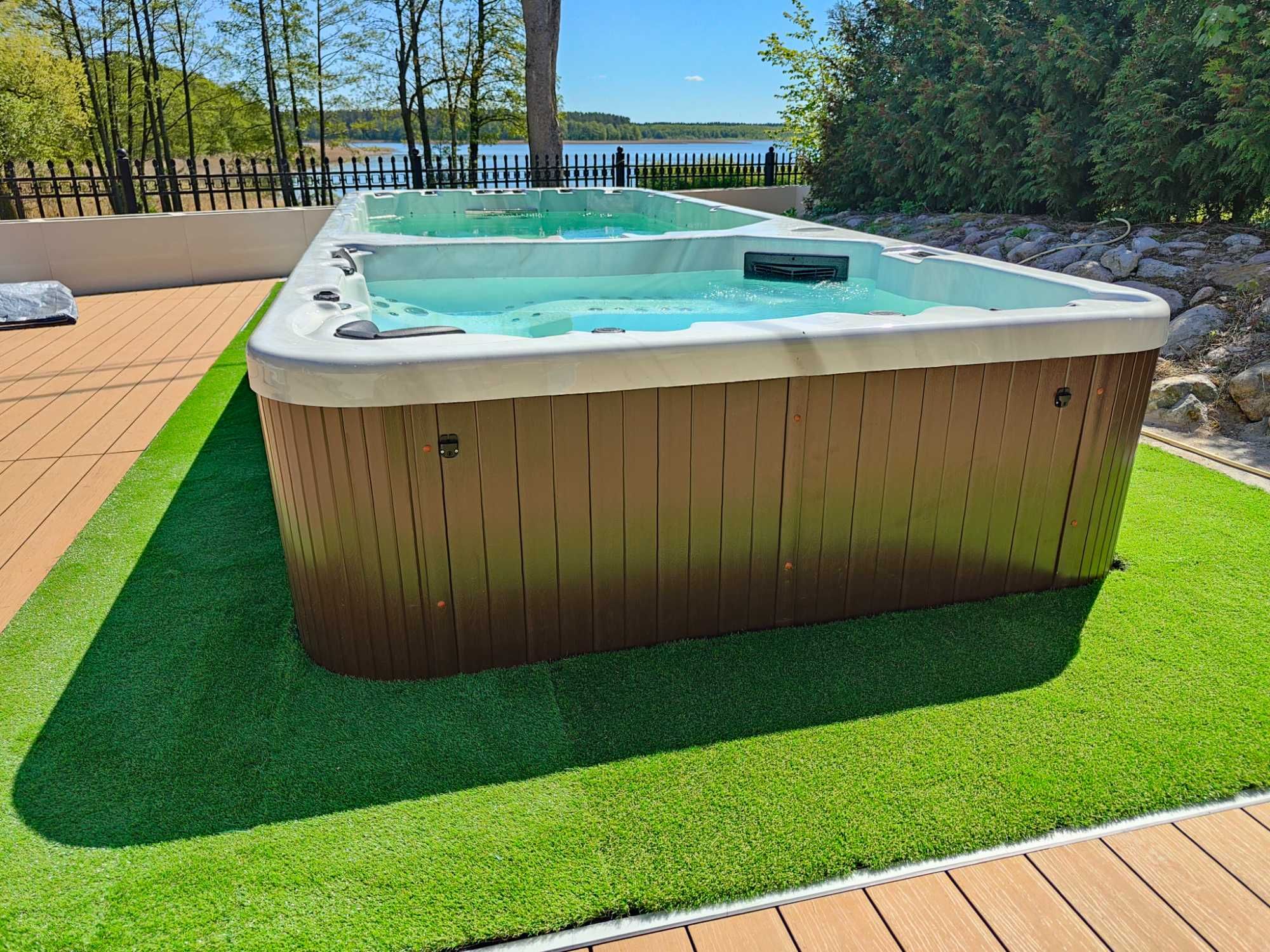 Swim spa - 5.8m -basen z przeciw prądem + jacuzzi - gwarancja 24mc