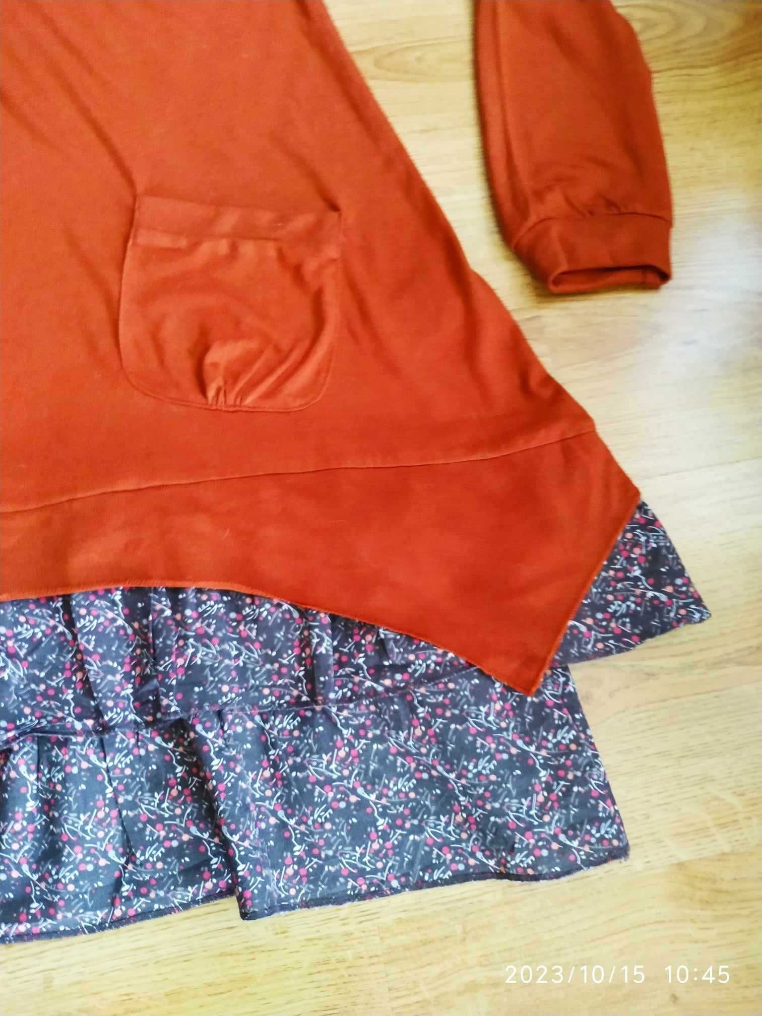 Sukienka tunika miedziana Rainbow 40/42 L/XL