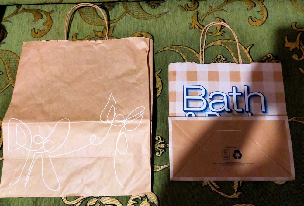 Крафтовий пакет з малюнком фірмовий