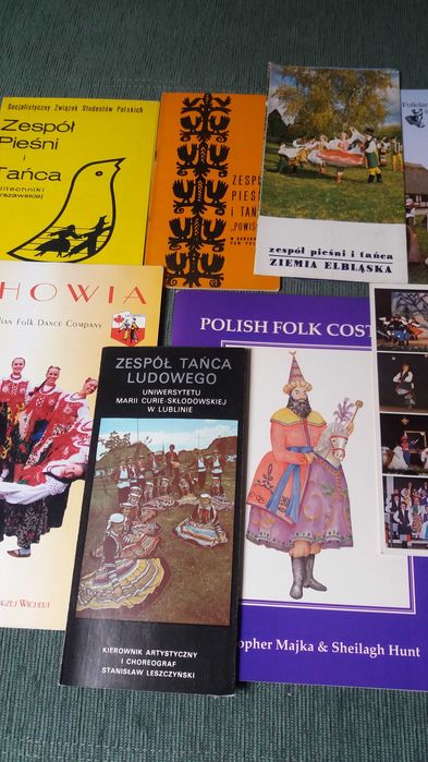 FOLKLOR - stare foldery, broszury informacyjne zespołów