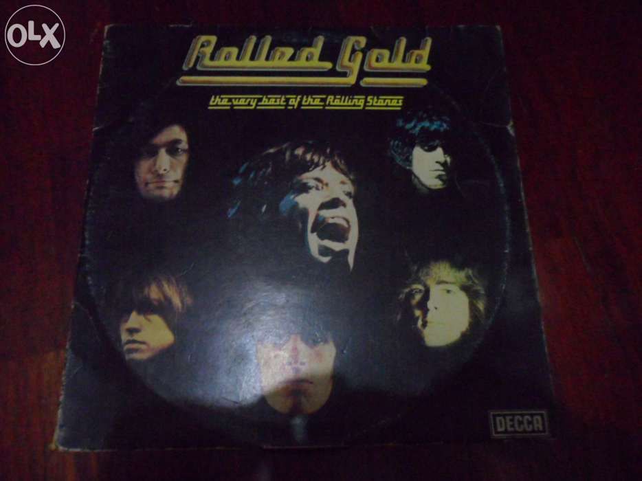 Disco de vinil duplo-rolling stones rolled gold