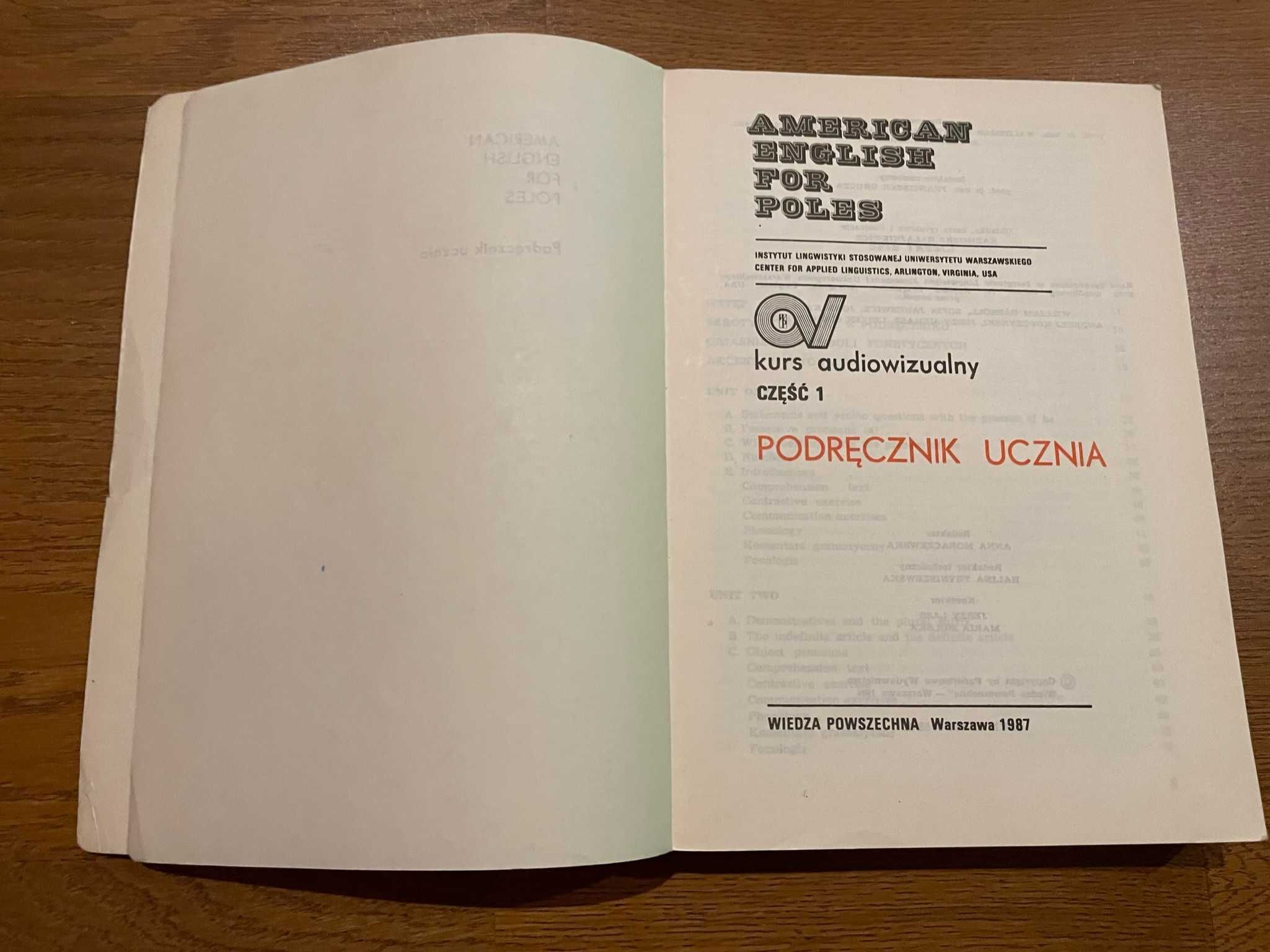 Podręcznik American english for poles kurs audiowizualny część 1 WP
