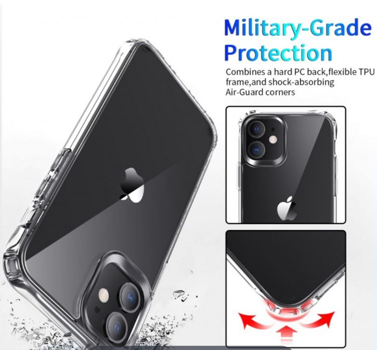 Capa Anti-choque P/ iPhone 15 / iPhone 15 Pró / iPhone 13 Pró Max -24h