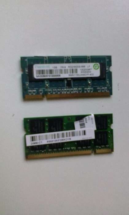 2x Memória RAM 1GB - HP Compaq Presario CQ60