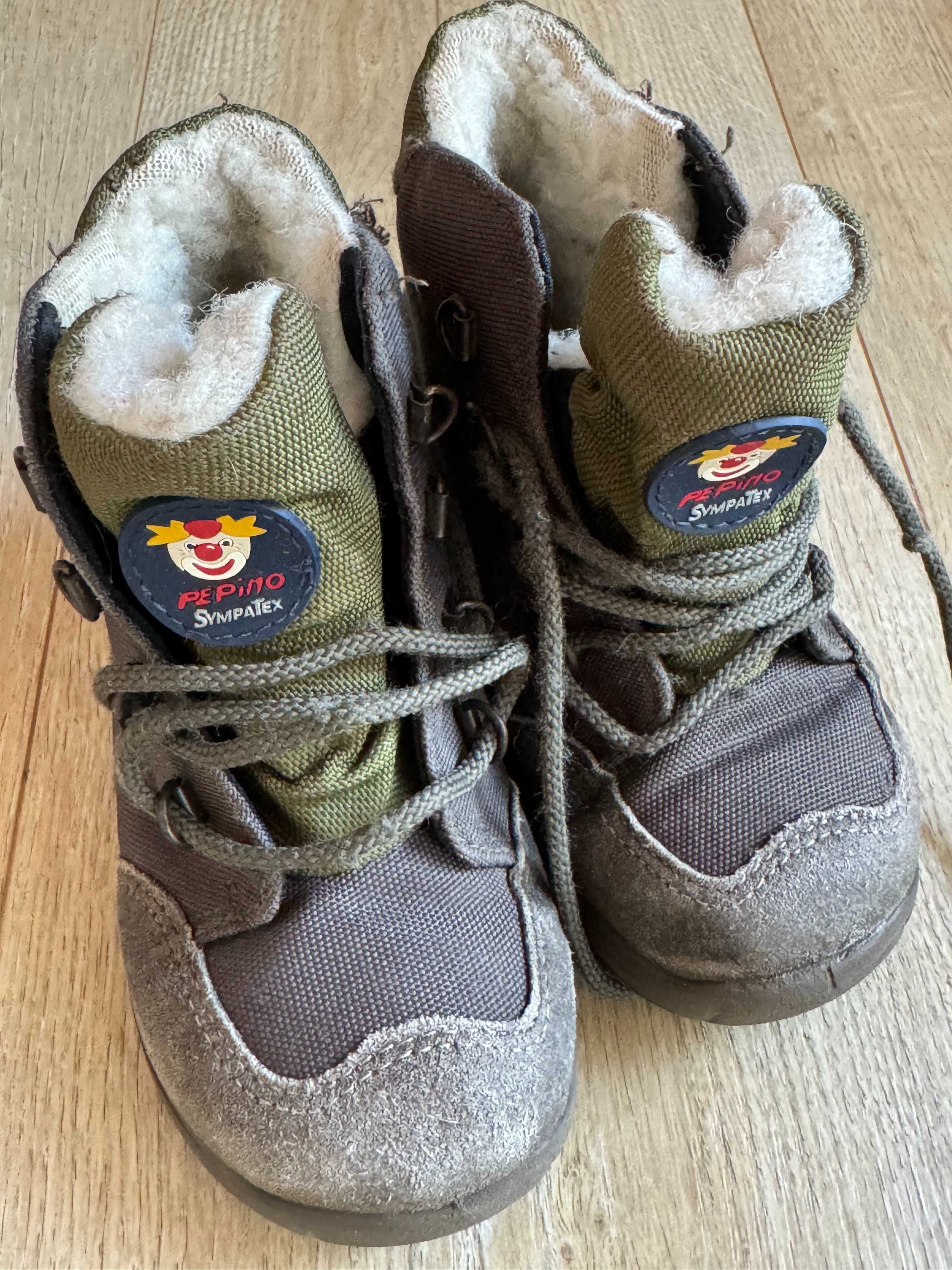 Zimowe buty ocieplane pepino zimowe kozaki