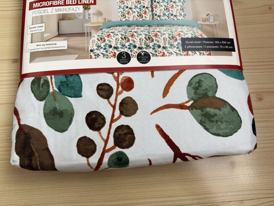 Dwustronna pościel z mikrofazy 160 x 200 cm Smukee