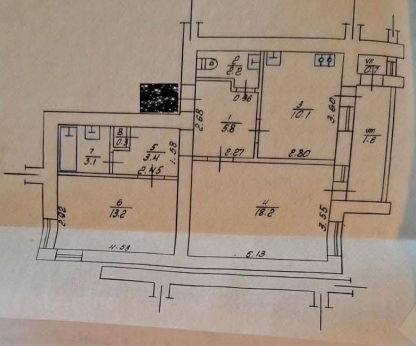 Продаж 2 кім квартири на 2 поверсі район Мрео