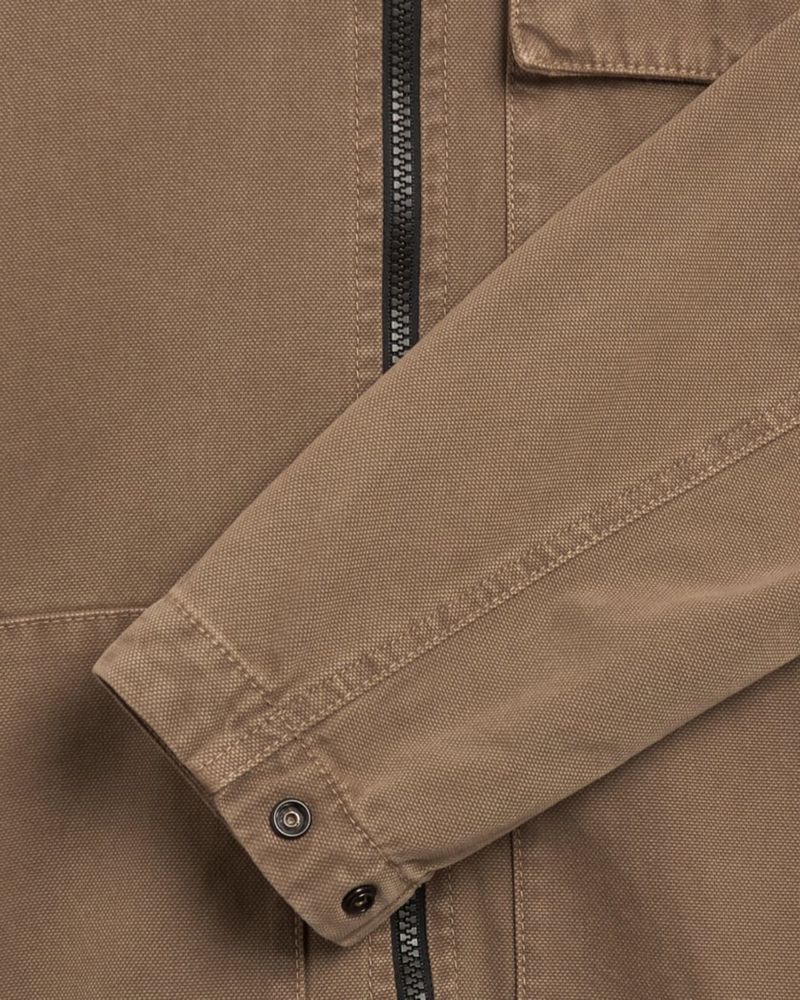 Stone Island  коричнева куртка , рубашка  811511501-V0175