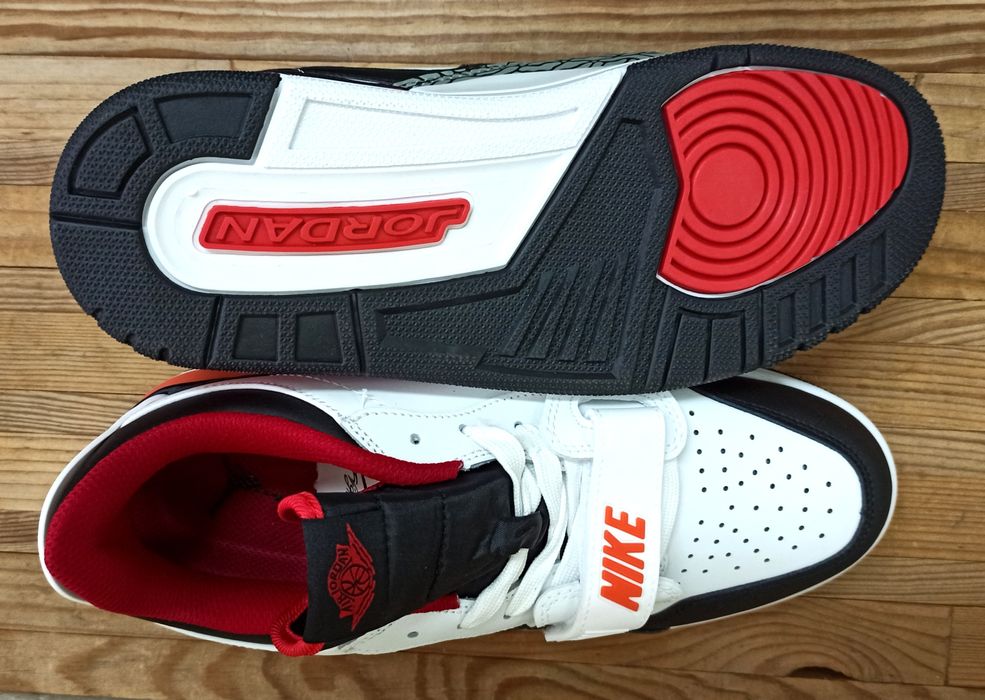 Nike Air Jordan Legacy 312 Low кроссовки мужские черно белые с красным