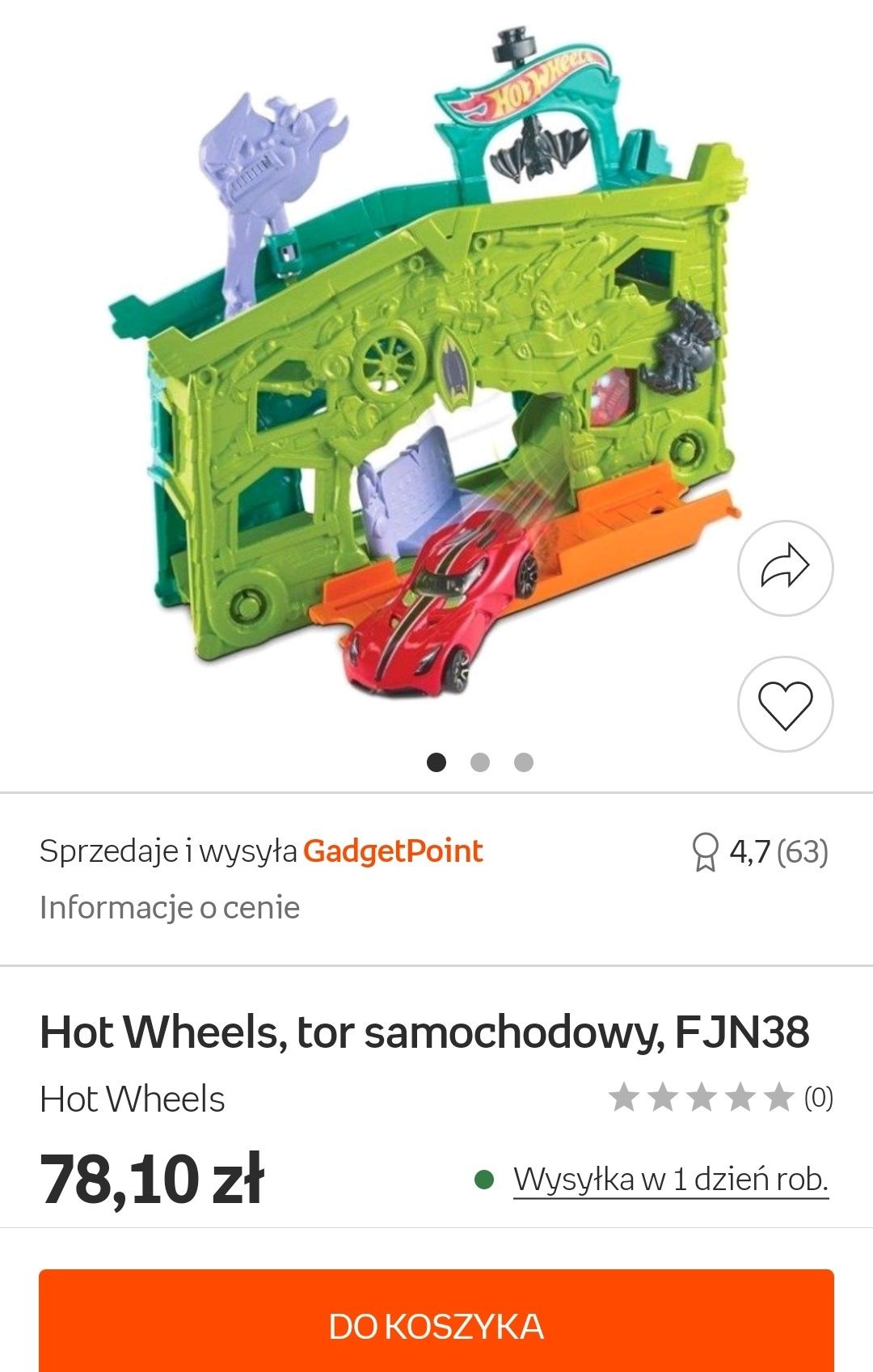 Tor/Baza samochodowa Hot Wheels