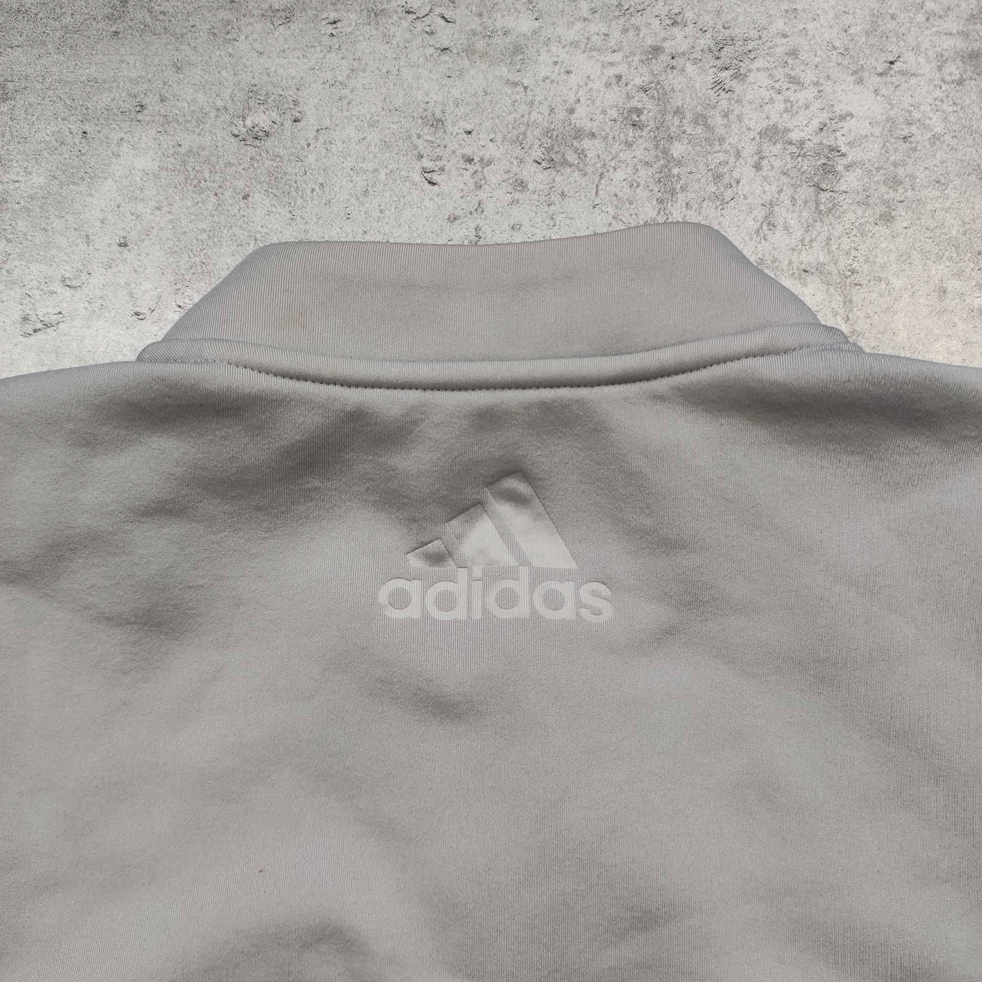 MĘSKA Kamizelka Bluza PREMIUM Szara ClimaHeat Suwak Adidas Thermal