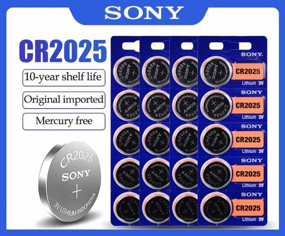 Батарейка литиевая / кнопочная батарейка Sony CR2025 3V 1шт