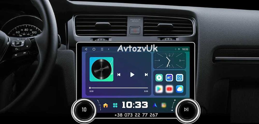 Android GOLF 7 Volkswagen Гольф VW Tesla 2 дин GPS CarPlay Магнитола
