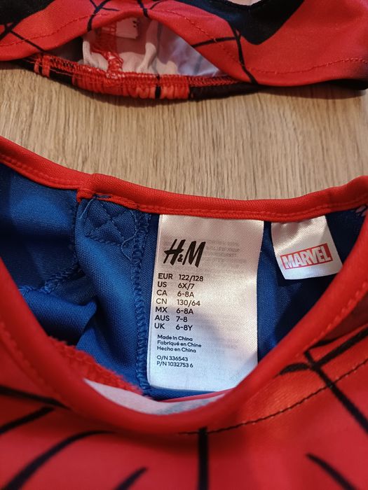 Strój na bal karnawałowy spiderman r. 122/128 H&M stan idealny