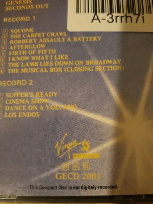 2 CD Genesis Second Out 1977 Rarytas