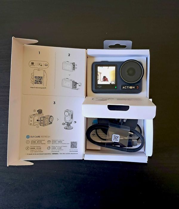 Kamera DJI Osmo 3 Action + selfie stick z pilotem DJI