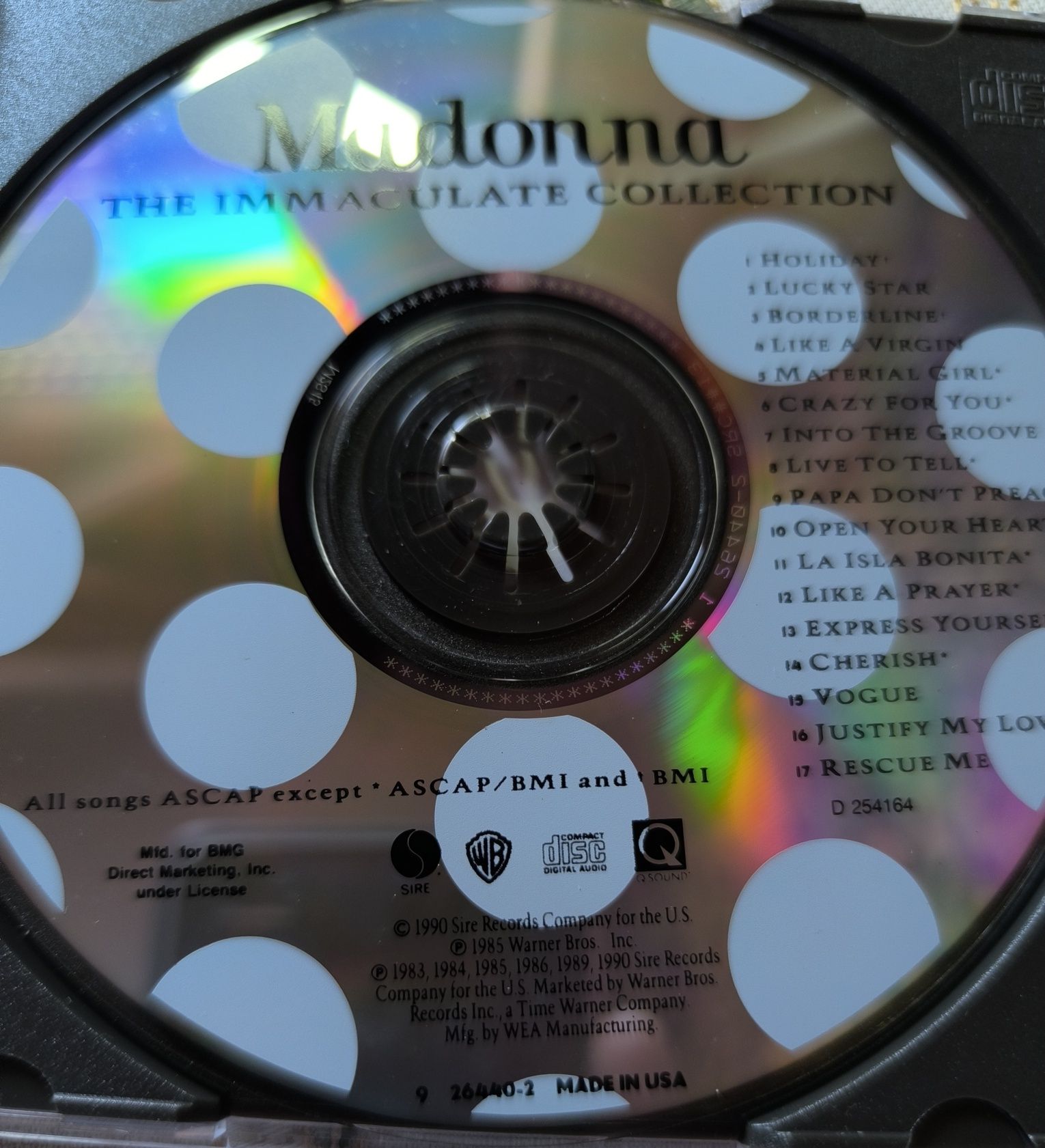 SD's disco musica Madonna.