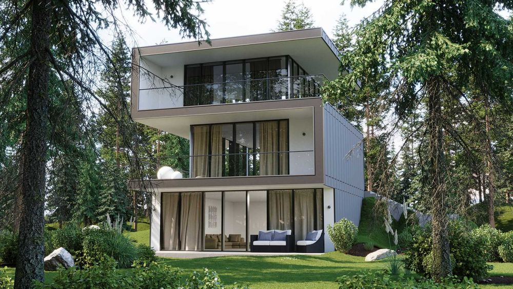 Realistyczne wizualizacje budynki, wnętrza, karty mieszkań 3D