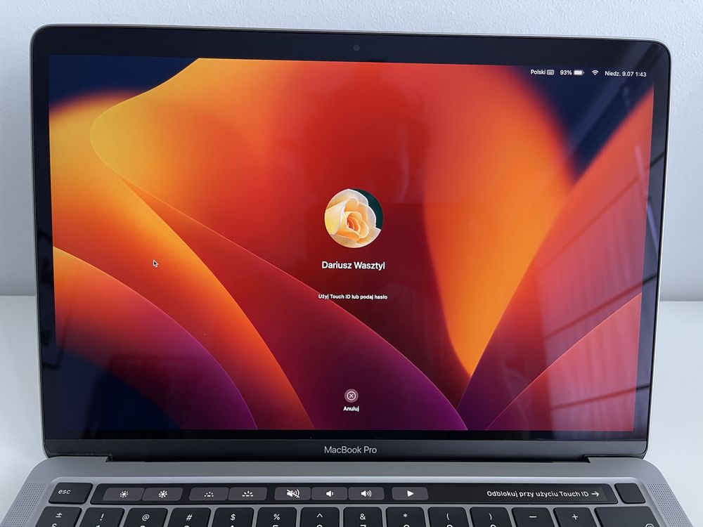 Macbook Pro 13,3” M1 Touchbar