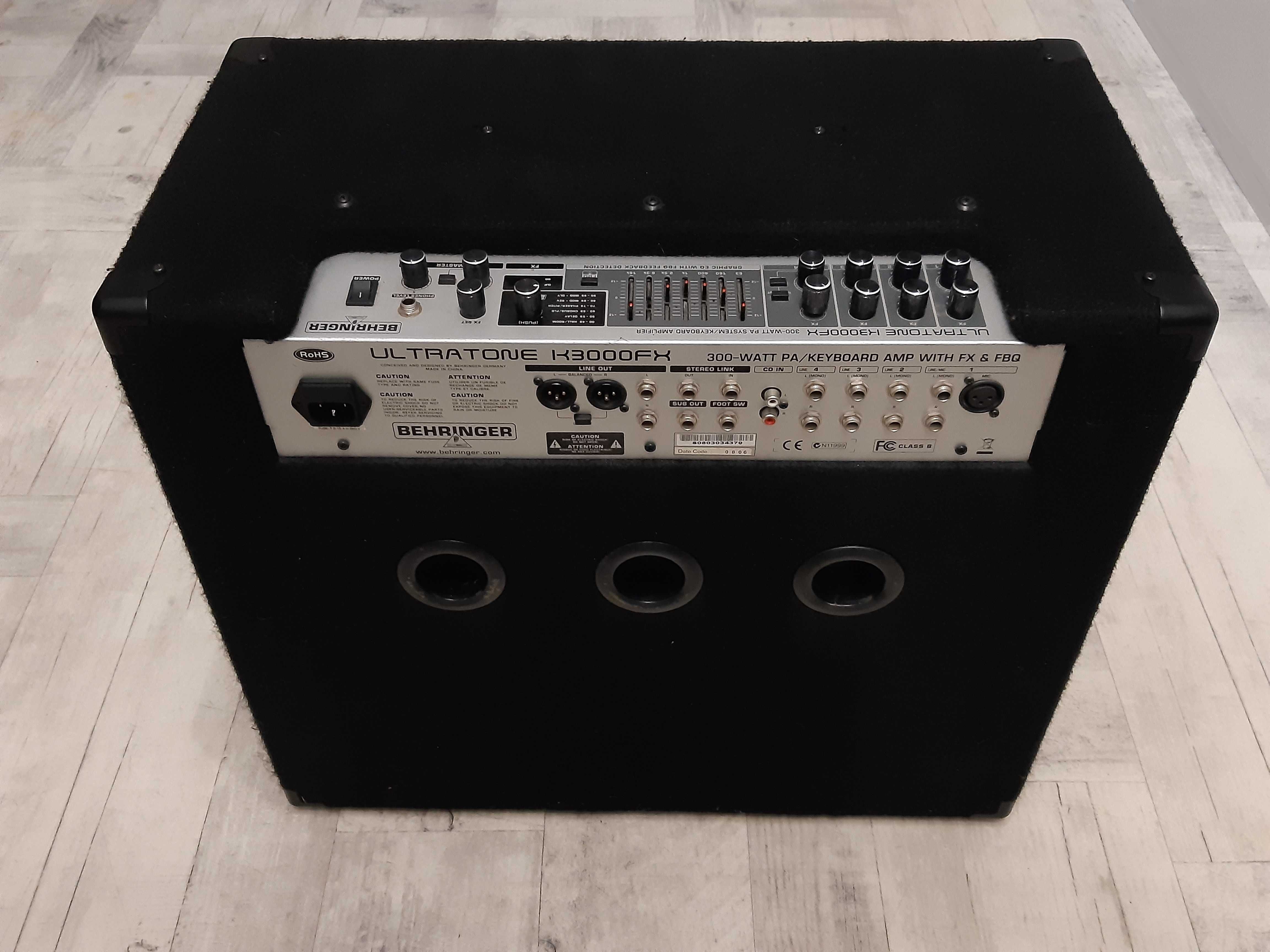 Wzmacniacz Behringer 15"-300W- 4w1 -Bass-Gitara-mikrofon- lub zamiana