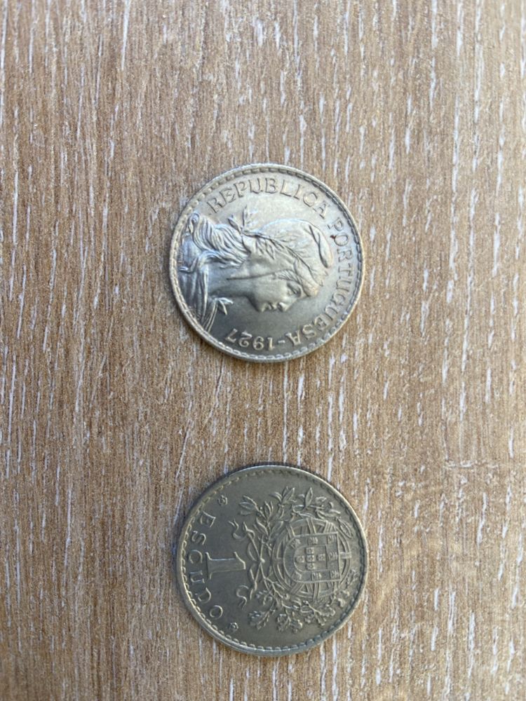 Moedas escudos 1927 a 1968