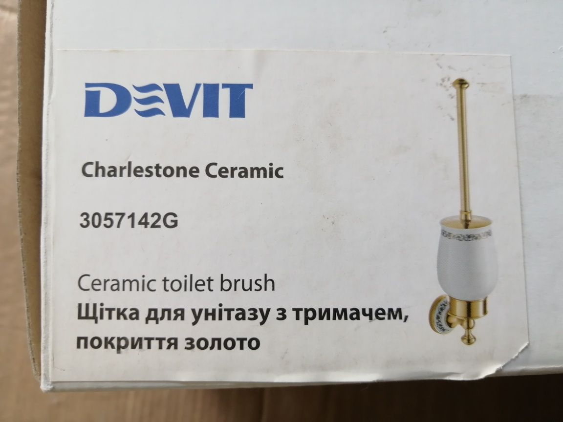 Змішувачі і аксесуари Devit Charlestone Ceramic хром і золото