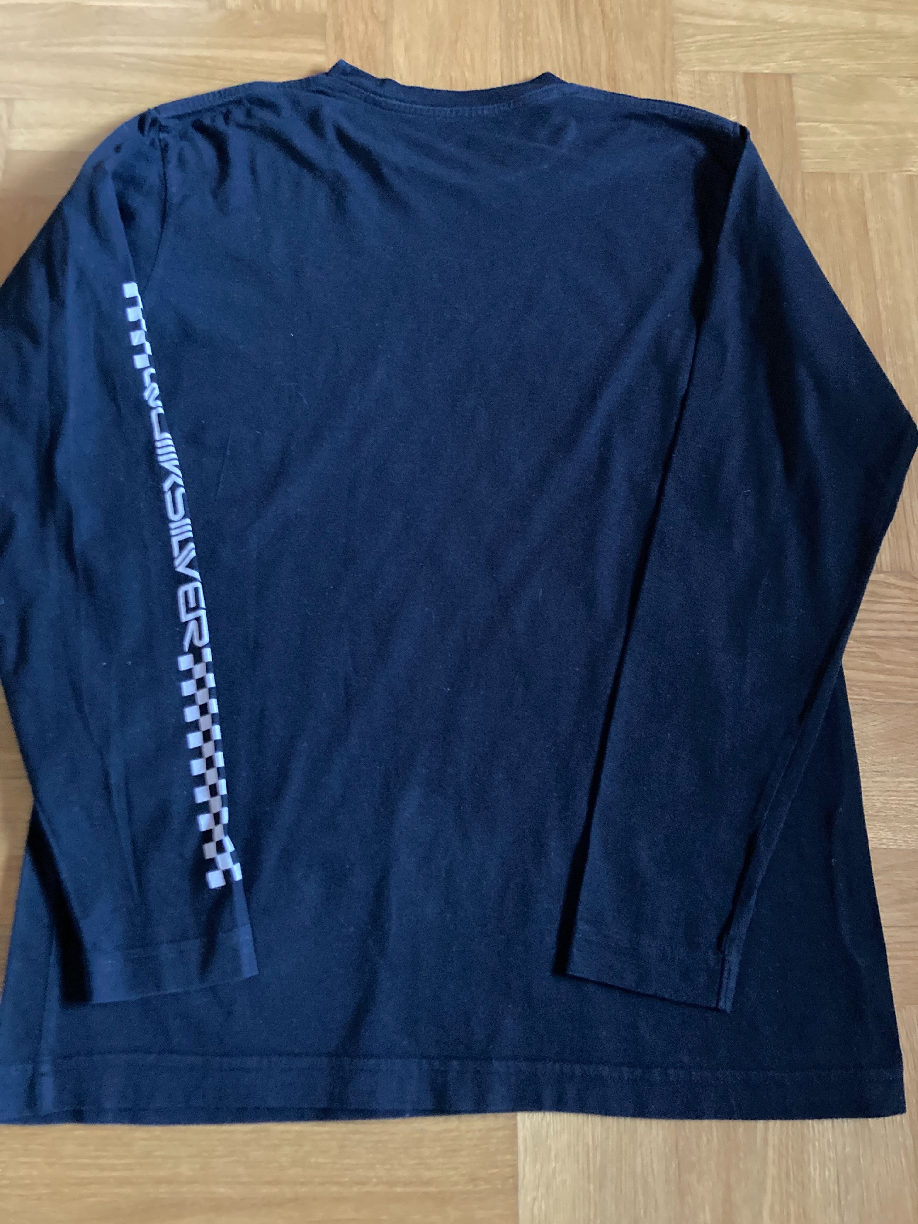 T-shirt Quiksilver bluza z długim rękawem czarna rozmiar XS