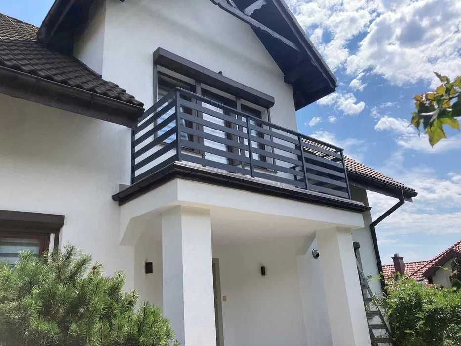 Barierki balustrady aluminiowe zabezpieczenie okienne balkon francuski