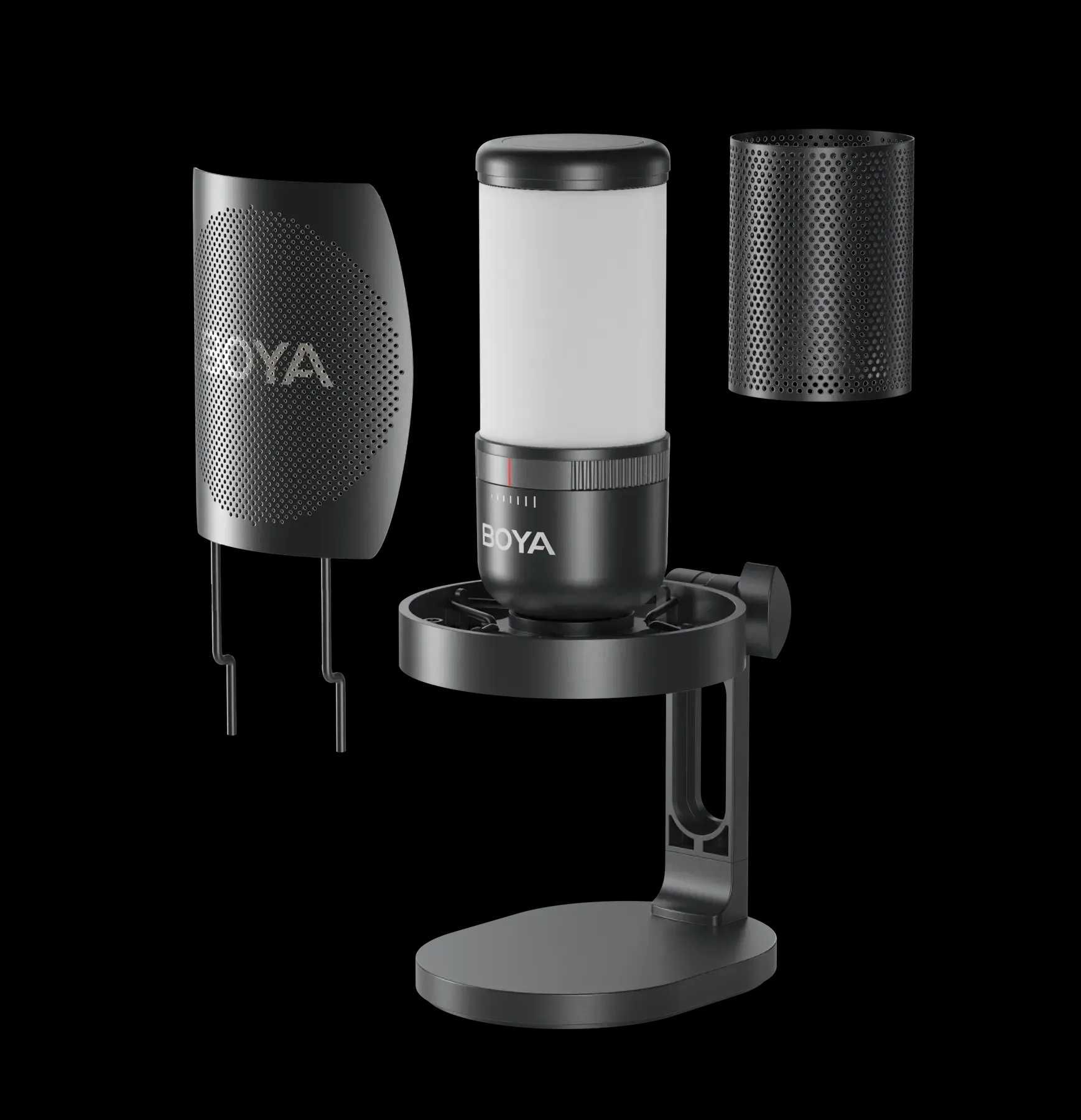 Мікрофон BOYA K3 із шумопоглинанням та RGB-підсвіткою