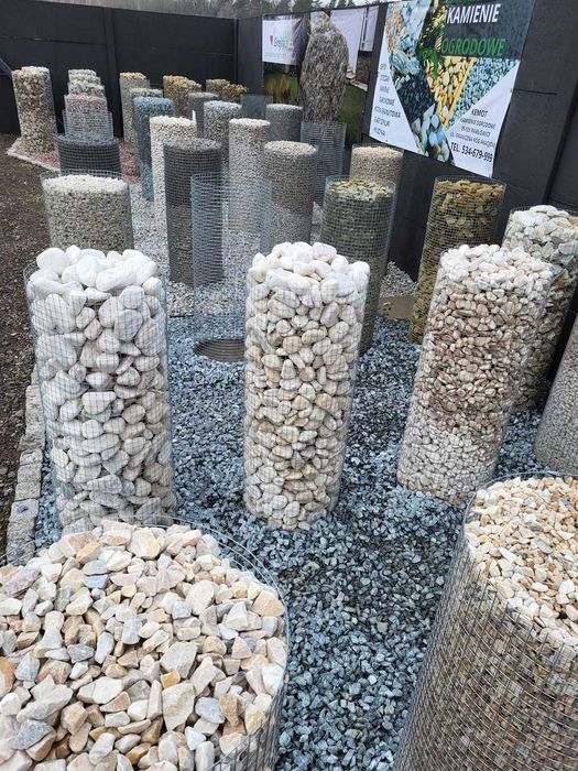 Kamień gabionowy kora 63 MM gabion ogrodzenia kamień do ogrodzeń