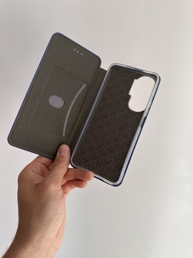 Etui Zamykane niebieskie do HONOR 90 LITE