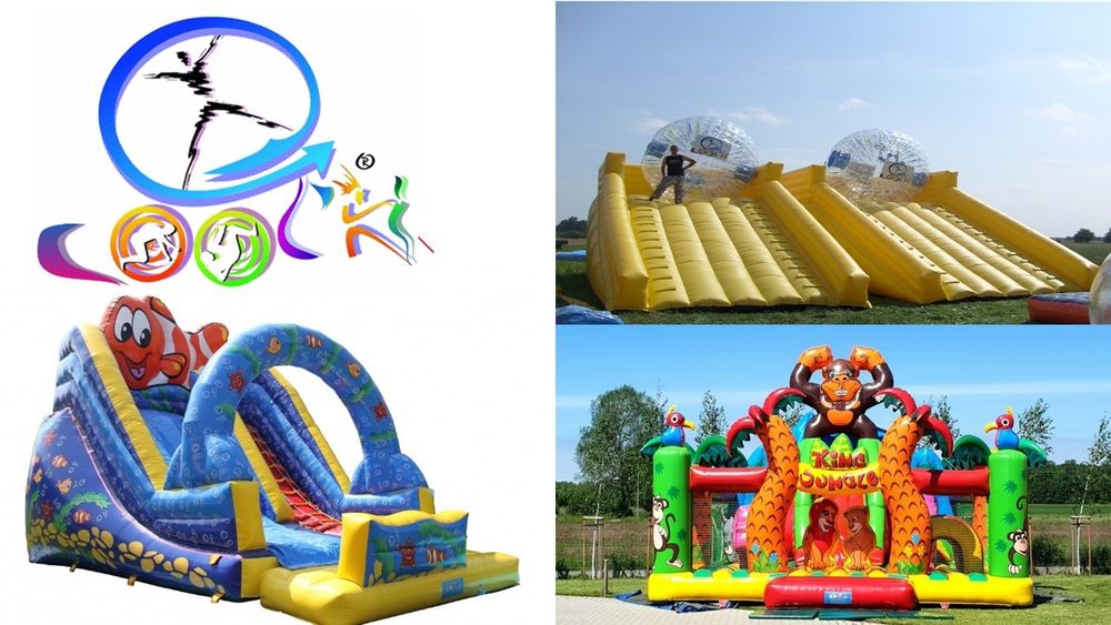 Dmuchane zamki  dmuchańce  eurobungee kule wodne zorbing
