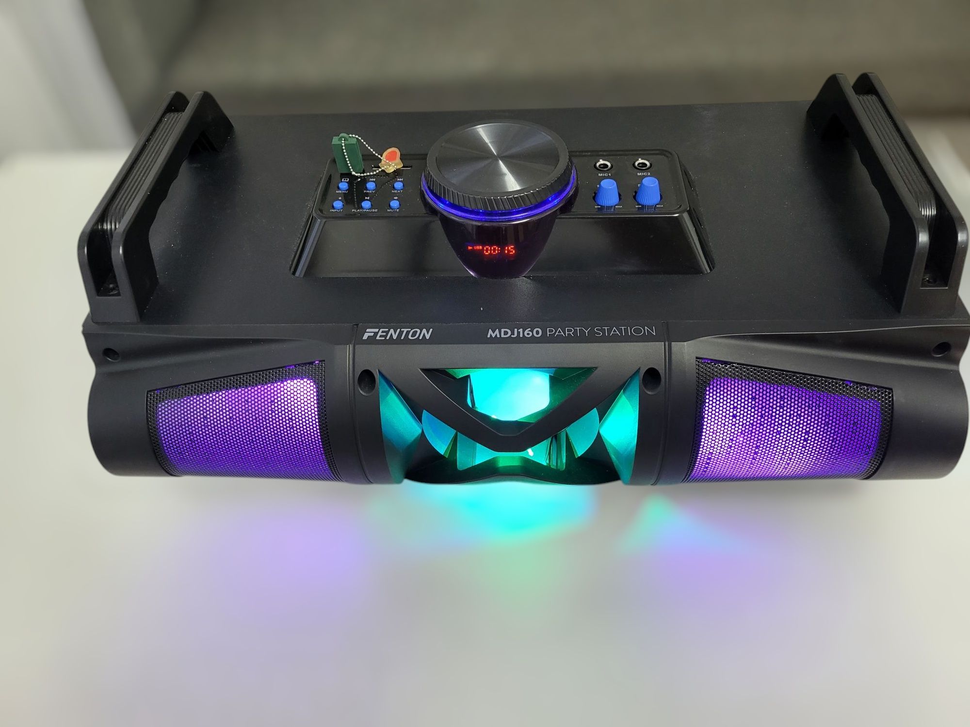 Głośnik FENTON MDJ160 LED, głośnik przenośny, bezprzewodowy