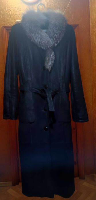 Натуральная женская дубленка, натуральный капюшон в подарок, недорого