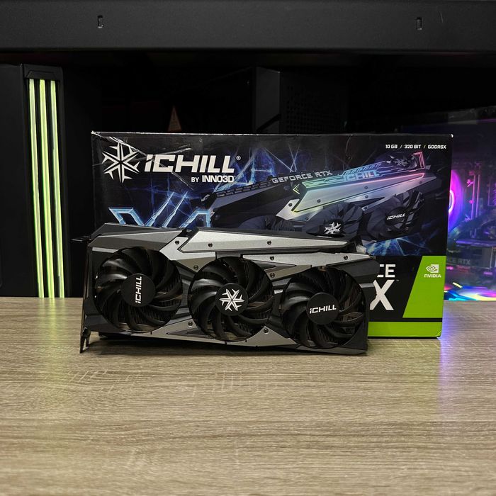 Відеокарта ichill INNO3D Geforce RTX3080-10GB ГАРАНТІЯ