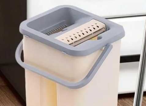 Швабра ледарка з відром Авто віджим з самовіджимом Швабра Лентяйка