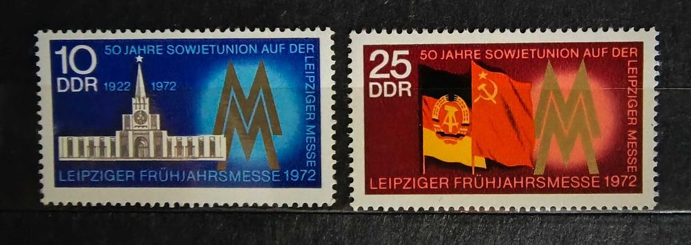 Zestaw znaczków - DDR  1972