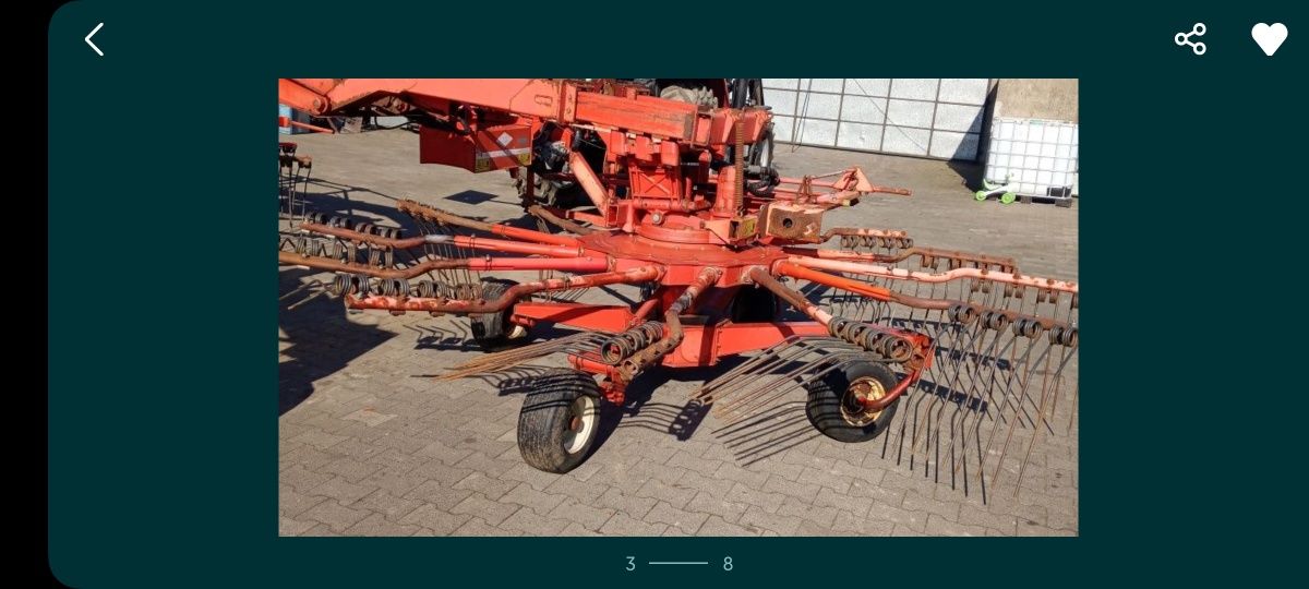 Kuhn Zgrabiarka 8521 czesci ramiona koła przekładnia