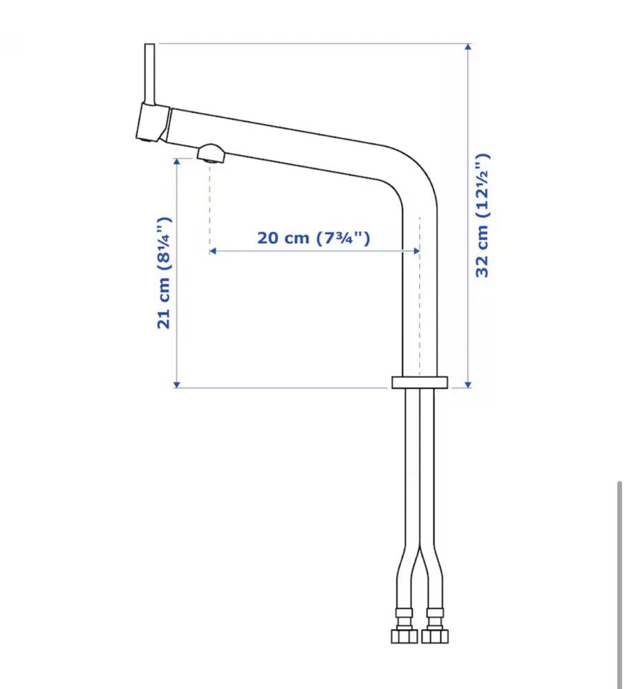 Czarna bateria BOSJON ikea