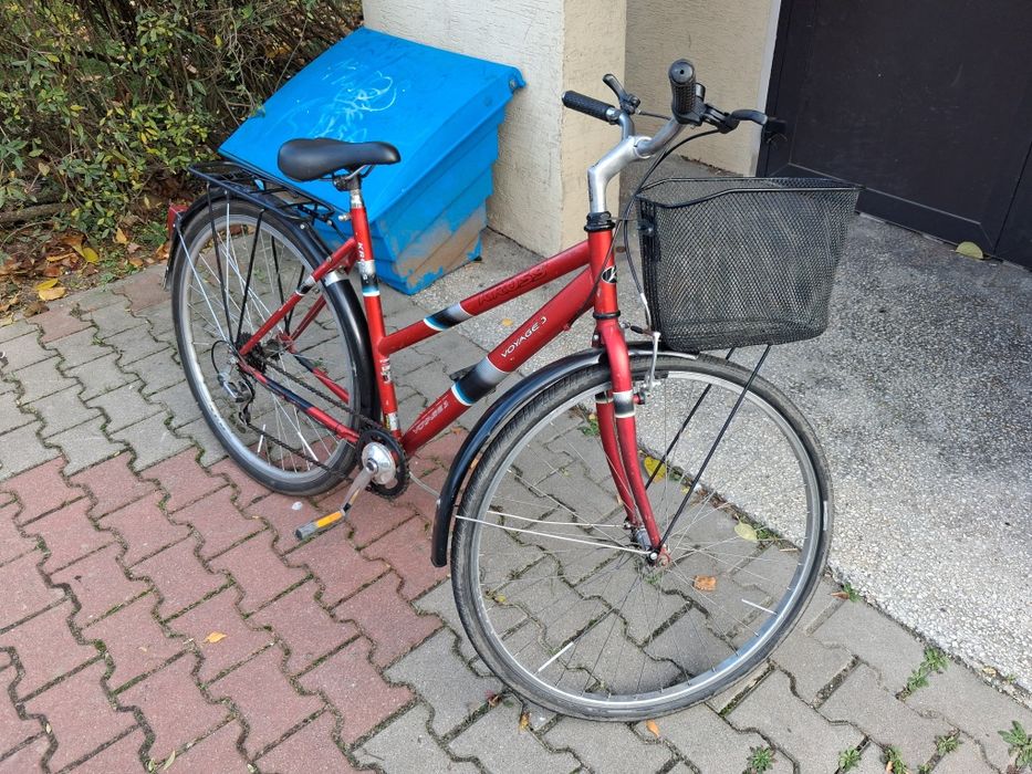 Rower kross voyager 2004 miejski z koszykiem z przerzutkami