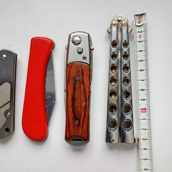 Nóż motylkowy, Sanrenmu 7010 LUC-SA, Gerlach, Solingen, Stilletto