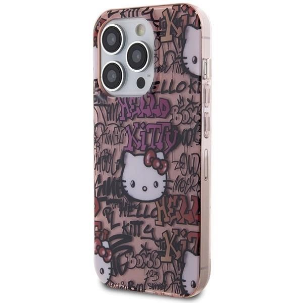 Etui Hello Kitty Iml Tags Graffiti Na Iphone 15 Pro - Różowe